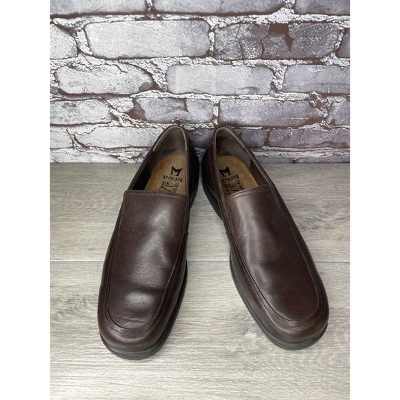 Mephisto Brown Leather Loafers Air Jet Insoles Slip On Shoes Men Sz 11.5M US/45 main image 12